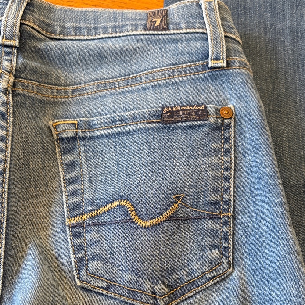 7 For All Mankind Light Blue Denim Jeans